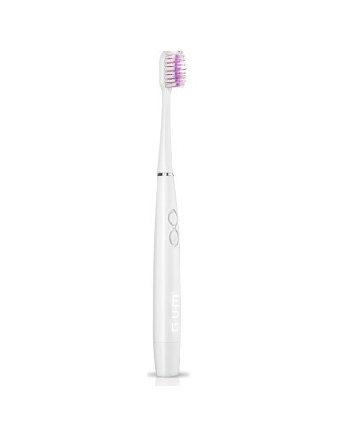 Cepillo de dientes GUM Sonic con 2 cabezales recambio, blanco
