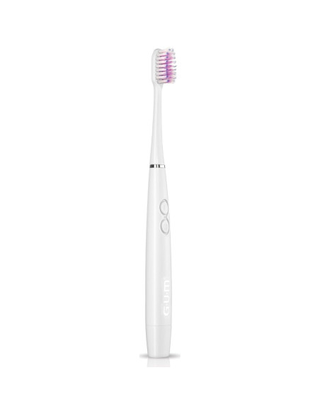Cepillo de dientes GUM Sonic con 2 cabezales recambio, blanco