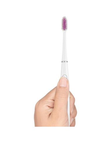 Cepillo de dientes GUM Sonic con 2 cabezales recambio, blanco