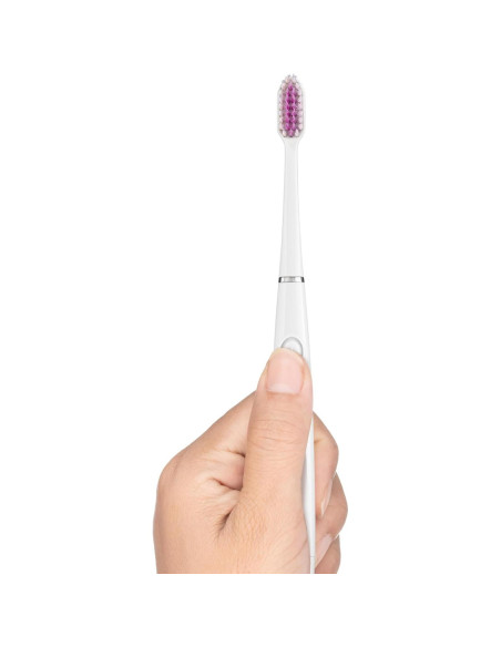 Cepillo de dientes GUM Sonic con 2 cabezales recambio, blanco