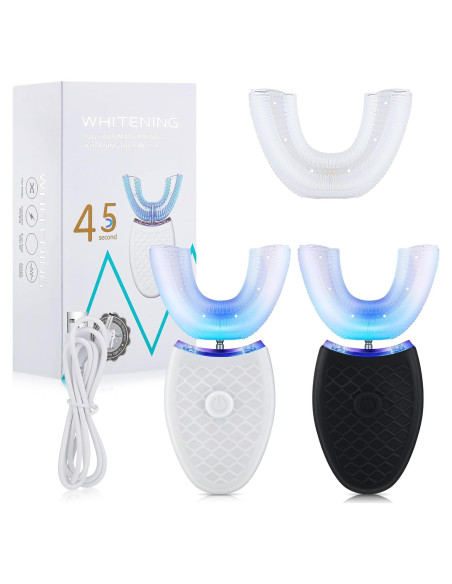 Cepillo de Dientes Eléctrico Ultrasónico Romooa 2 Piezas IPX7