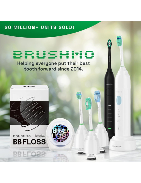 Cepillo de dientes eléctrico Brushmo e-Series - Blanco, 3 modos