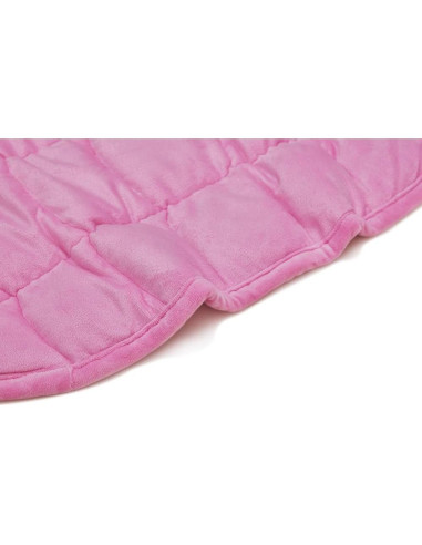 Manta con peso TONGDADA 3.18kg Minky rosa 73.66x60.96cm