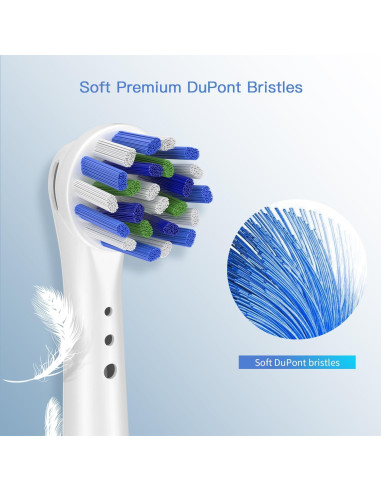 Cabezas de cepillo de dientes TINGOX para Oral B - Paquete de 8