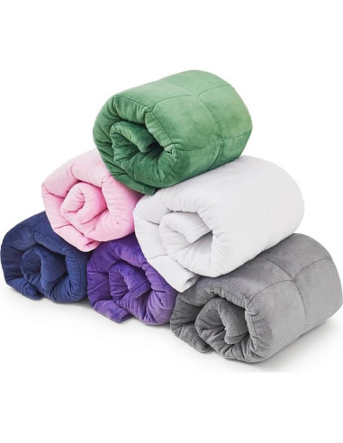 Manta con peso TONGDADA 3.18kg Minky rosa 73.66x60.96cm