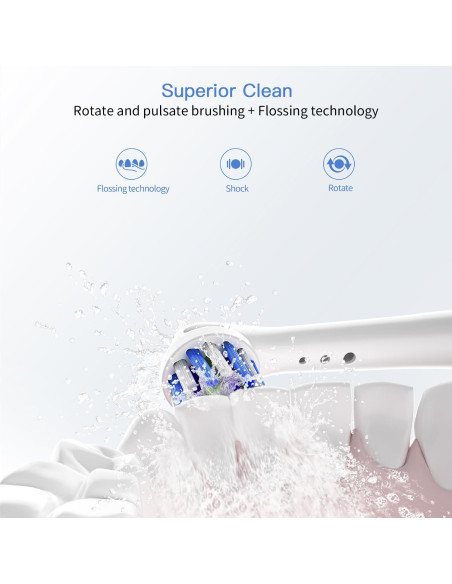 Cabezas de cepillo de dientes TINGOX para Oral B - Paquete de 8