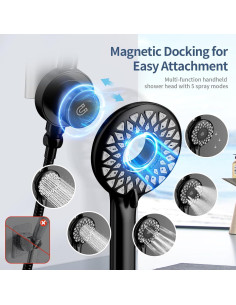 Cabezal de Ducha KAIYING 10" con Filtro y Manguera 79" 2