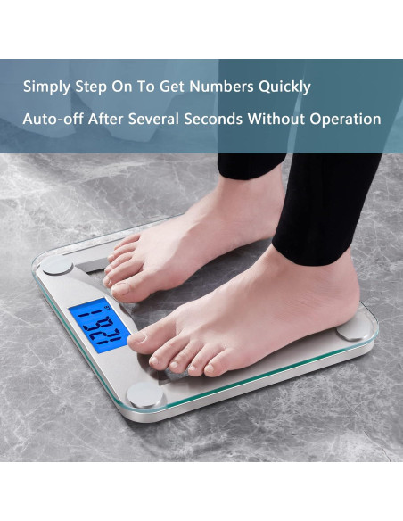 Escala Digital de Baño Vitafit VT1703U, 182kg, Pantalla LCD Grande
