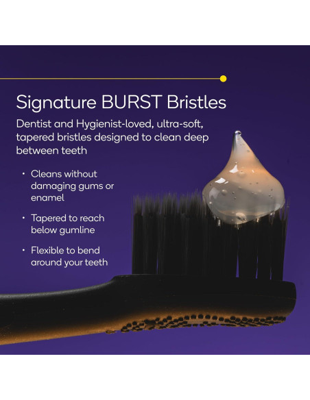Cepillo de dientes eléctrico Burst Pro Sonic blanco - 33,000 vibraciones