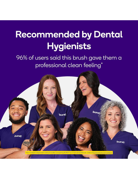 Cepillo de dientes eléctrico Burst Pro Sonic blanco - 33,000 vibraciones