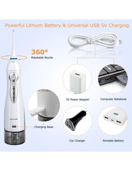 Irrigador Oral Eléctrico Prooral F5106-F1 330ml 3 Modos USB