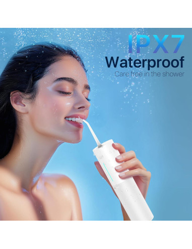 Irrigador Oral Inalámbrico Portátil BigSmile Blanco IPX7