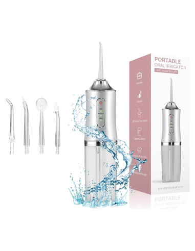 Irrigador Dental Inalámbrico Genérico IPX7 3 Modos 4 Boquillas
