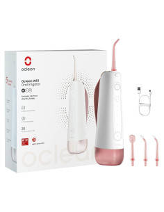 Irrigador Oral Inalámbrico Oclean W10 Rosa, 5 Modos, 200ml