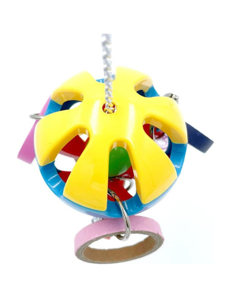 Juguete para Loro GILYGI Bola Plástico con Bagel y Chupetes