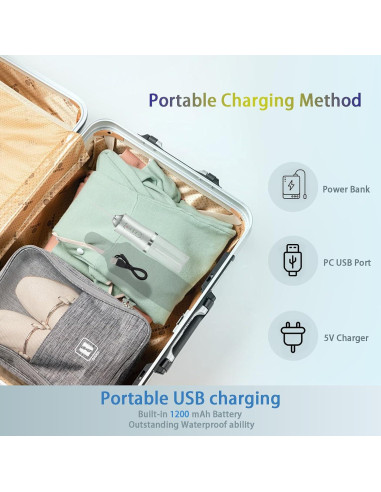 Irrigador Dental Inalámbrico Genérico IPX7 3 Modos 4 Boquillas