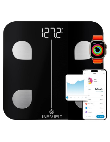 Báscula de Grasa Corporal Inteligente INEVIFIT Bluetooth 181 kg