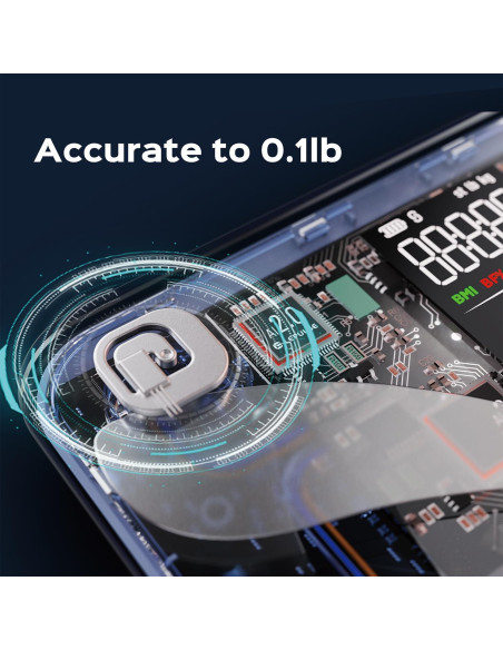 Escala de Peso Inteligente Lepulse con BMI y Grasa Corporal