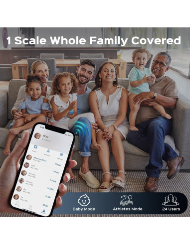 Escala de Peso Inteligente Lepulse con BMI y Grasa Corporal