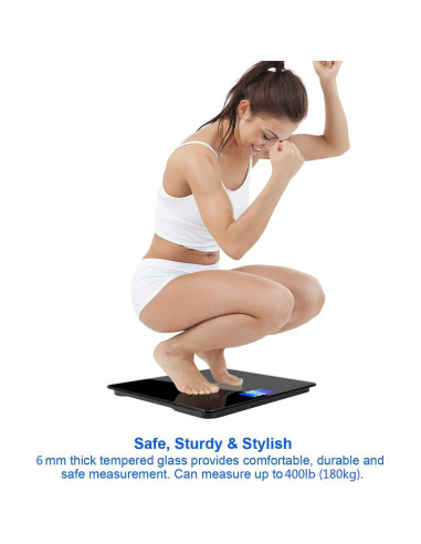 Balanza de Baño Digital NUTRI FIT Extra Ancha 181kg LCD