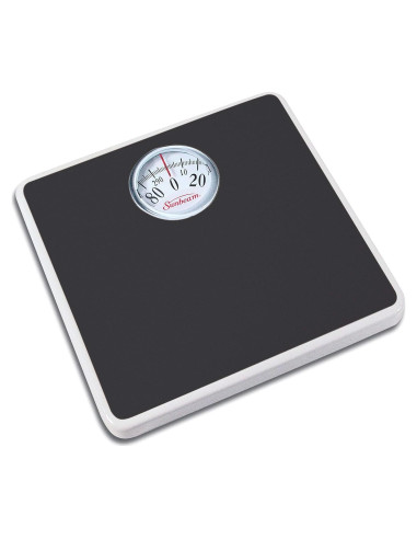 Báscula de Marcador Analógica Sunbeam 136 kg Negra