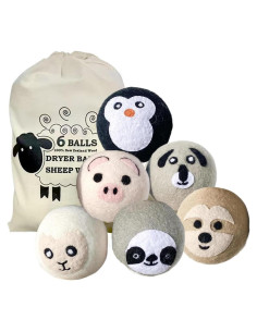 6 Bolas de Secado de Lana KALWEL - Suavizante Ecológico para Ropa