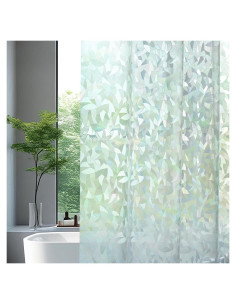 Cortina de Ducha AooHome 183x198 cm EVA Semi Transparente