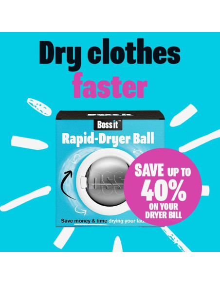 Bola de Secado Reutilizable Boss It - Tecnología HeatBounce