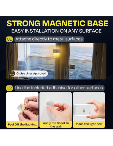 Luz Nocturna Magnética con Sensor de Movimiento Nordmoose