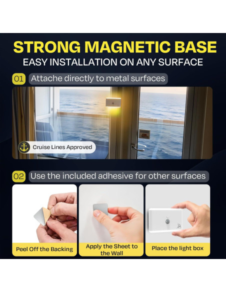 Luz Nocturna Magnética con Sensor de Movimiento Nordmoose