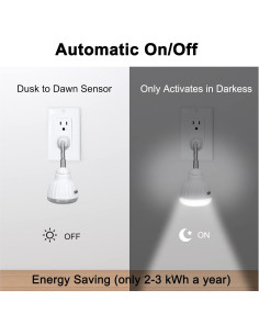 Luz Nocturna LED DEKELIY 3W con Sensor de Movimiento 2 Pcs 2