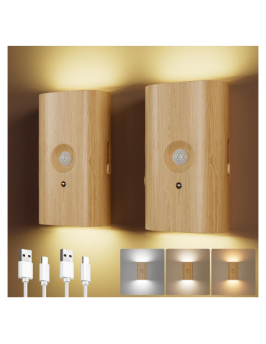 Luz Nocturna Inalámbrica Electight con Sensor de Movimiento 3600 mAh