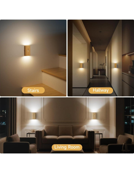 Luz Nocturna Inalámbrica Electight con Sensor de Movimiento 3600 mAh