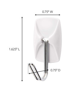 Ganchos de Alambre Command 18 Piezas Soporta 0.23 kg Blanco 2