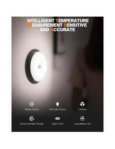 Sensor de Movimiento Luz Nocturna LED AXHHTVCGY Carga USB 2