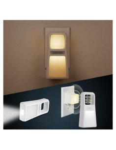 Luz Nocturna Multifuncional Dawnrise 5-en-1 con Sensor