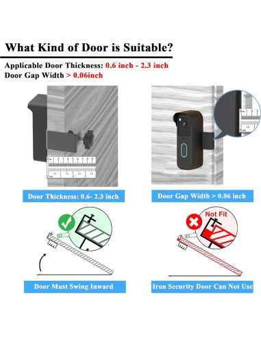 Soporte Antirrobo para Timbre Blink Video Fieybirt Negro