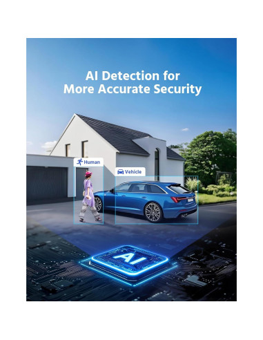 Cámara de Seguridad PoE ANNKE 3K con Audio y Visión Nocturna