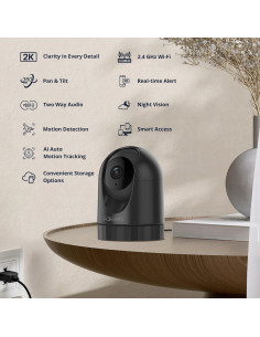 Cámara de Seguridad WiFi Faleemi FS3 2K Interior con Audio 2