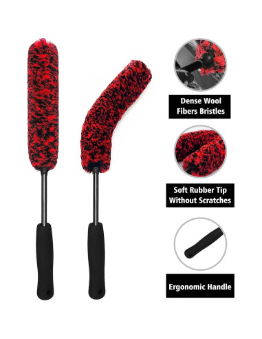 Kit de Limpieza de Ruedas YeewayVeh 4PCS - Cepillos Suaves