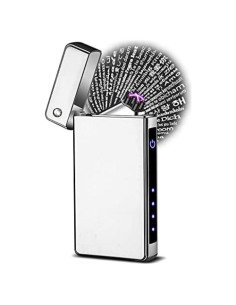 Encendedor de Plasma Eléctrico Recargable USB TongRan - Negro y Plata