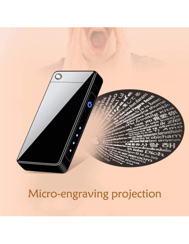 Encendedor de Plasma Eléctrico Recargable USB TongRan - Negro y Plata