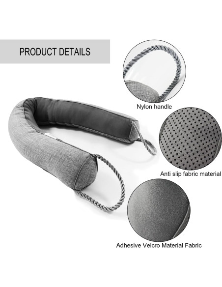 Tope de Puerta Pesado Daralis 81.28 cm Gris Bloqueador de Aire