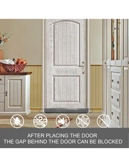 Tope de Puerta Pesado Daralis 81.28 cm Gris Bloqueador de Aire