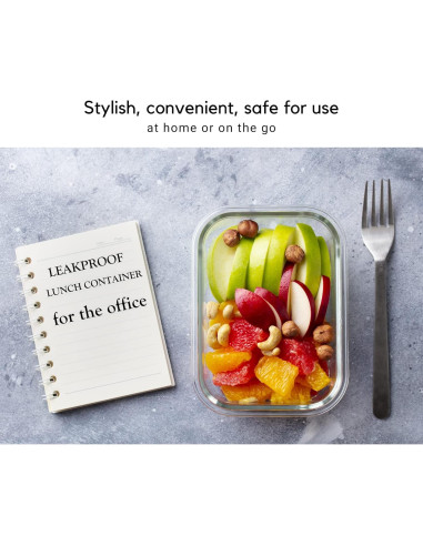 Contenedores de Vidrio Brieftons 35 Oz (1.04 L) - Paquete de 5