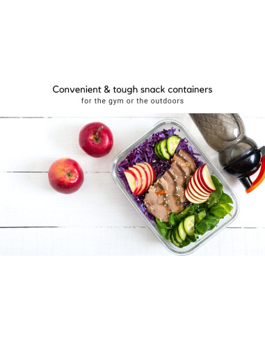 Contenedores de Vidrio Brieftons 35 Oz (1.04 L) - Paquete de 5