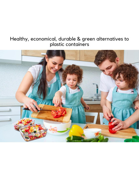 Contenedores de Vidrio Brieftons 35 Oz (1.04 L) - Paquete de 5