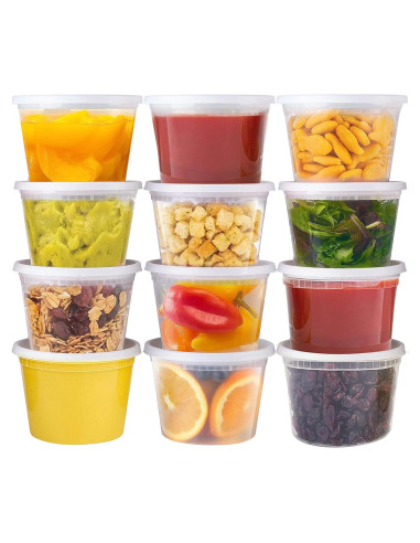 Contenedores Deli VIVIGU 473ml 24 Set - A Prueba de Fugas