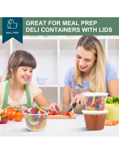 Contenedores Deli VIVIGU 473ml 24 Set - A Prueba de Fugas