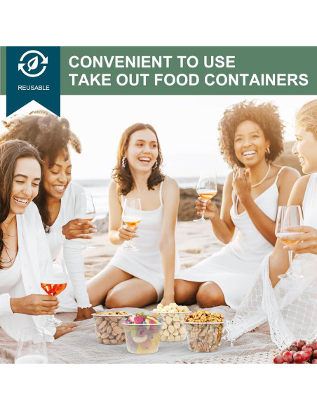 Contenedores Deli VIVIGU 473ml 24 Set - A Prueba de Fugas